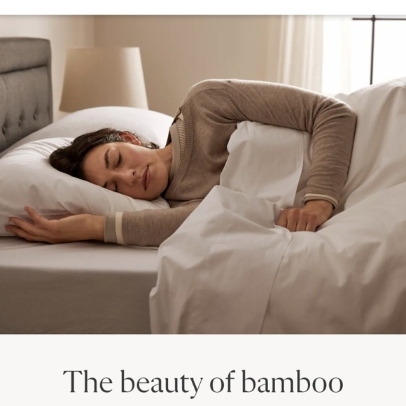 NIB Serenity Bamboo Luxury Sheet Sets, Twin XL, Split King White - Picture 3 of 5